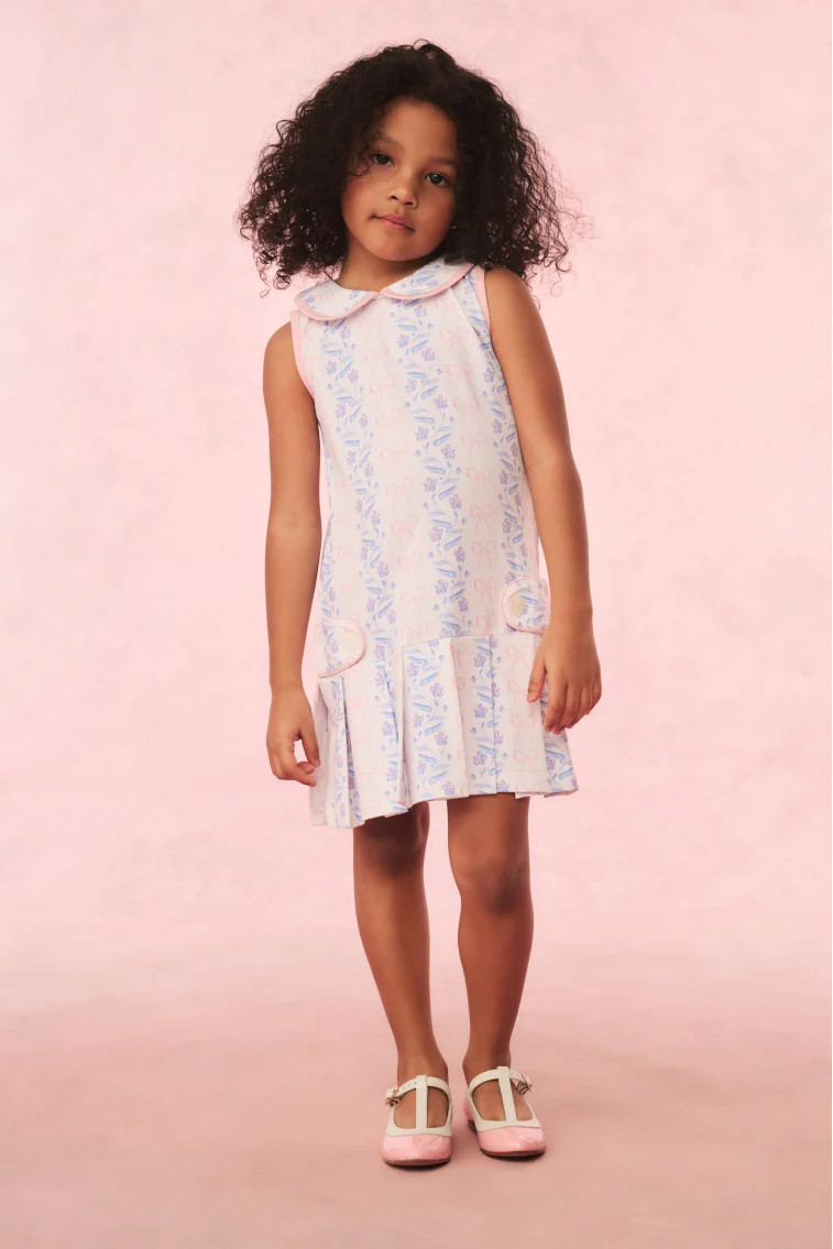 Cecil & Lou Floral Bow Knit Tennis Dress | LoveShackFancy