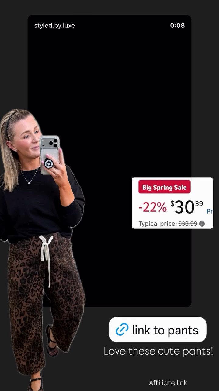 Love these cute barrel leg pants!

Wearing a medium 

#LTKootd #LTKSaleAlert #LTKPetite