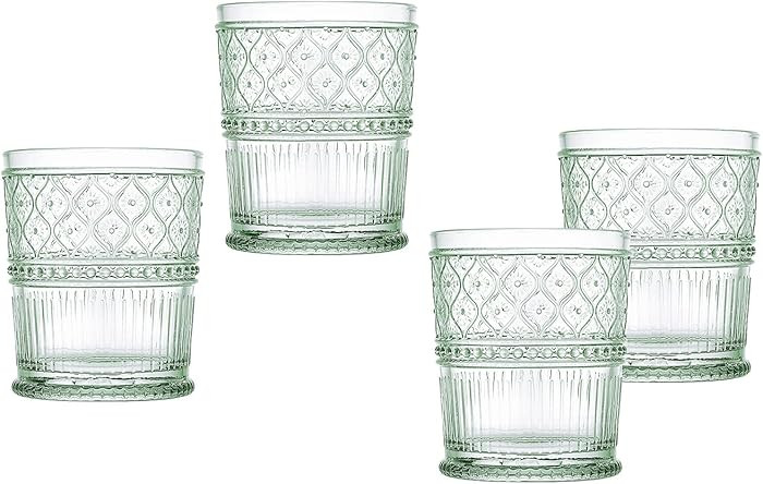 Godinger Old Fashioned Whiskey Glasses, Drinking Glasses, Vintage Decor, Glass Cups, Water Glasse... | Amazon (US)