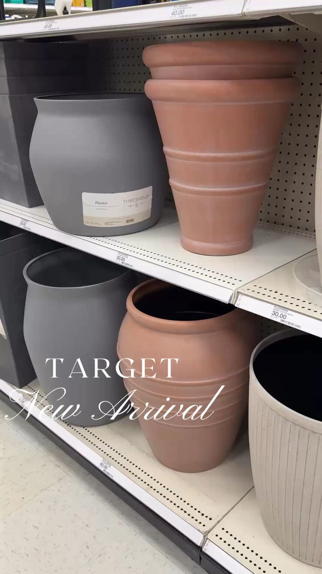 New Target Planters, 
Speckled Composite Indoor Outdoor Planter Pot Charcoal Gray - Threshold™,
Weathered Ribbed Composite Indoor Outdoor Planter Pot Off-White - Threshold™ designed with Studio McGee,
Geared Terracotta Indoor Outdoor Planter Pot - Threshold™,
Classic Ribbed Composite Indoor Outdoor Planter Pot Terracotta Pink - Threshold™

#LTKHome #LTKFindsUnder50