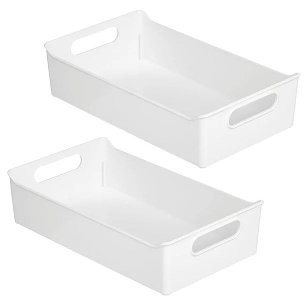 mDesign Small Plastic Kitchen Storage Container Bins with Handles -Organization in Pantry, Cabine... | Walmart (US)