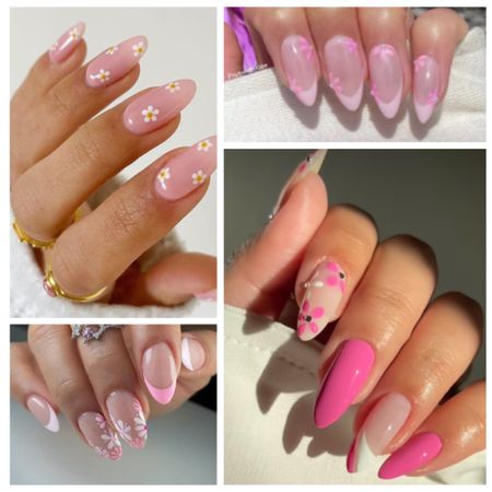Pink nail ideas. Pink nails. Floral pink nails. Pink nails with flowers

#LTKfindsunder100 #LTKbeauty