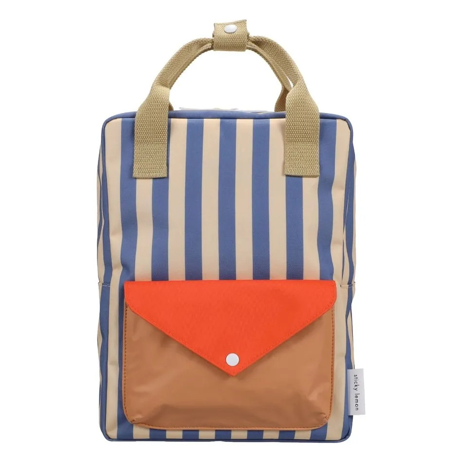 Medium Envelope Striped Backpack | Blue | Smallable