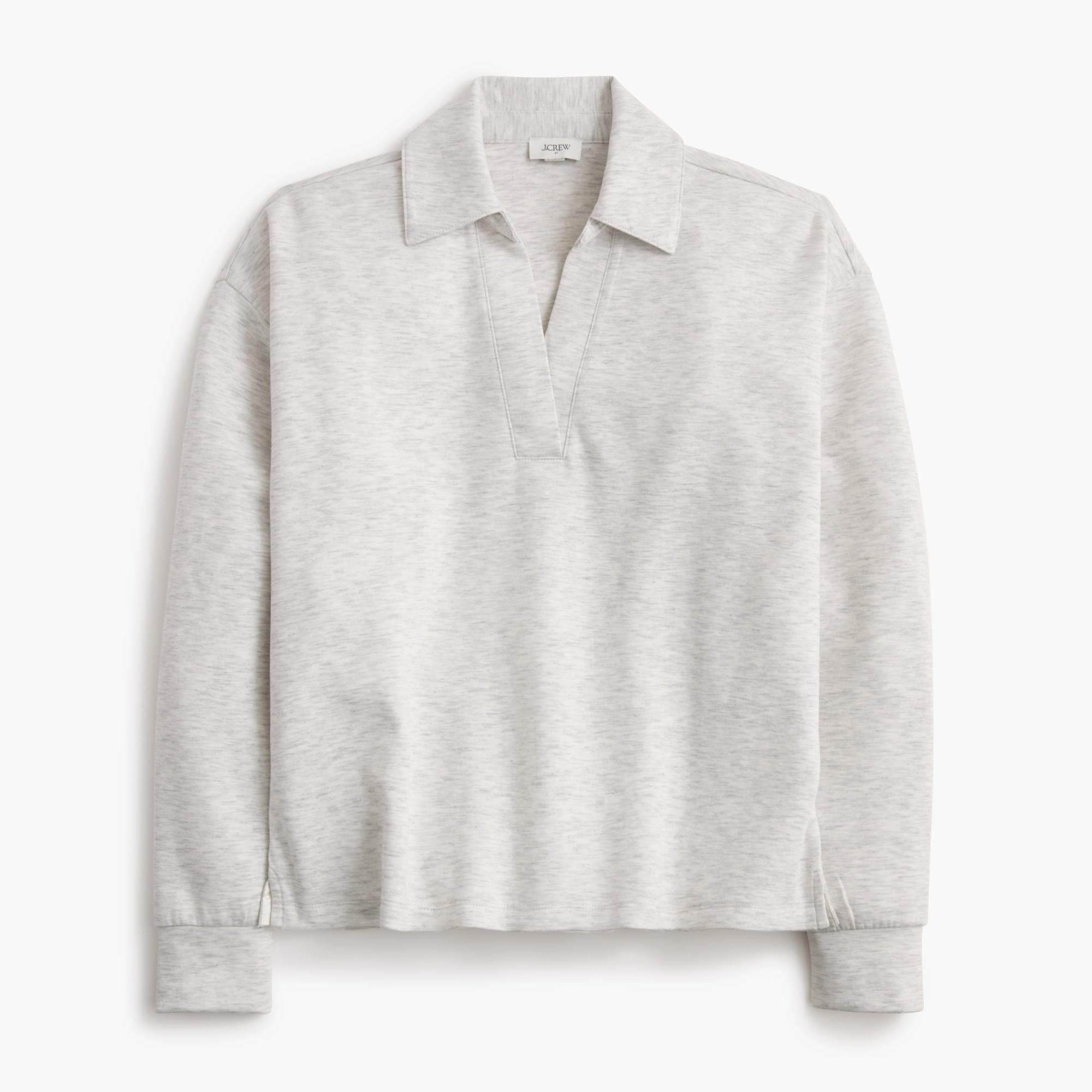 Luxe interlocked polo sweatshirt | J.Crew Factory