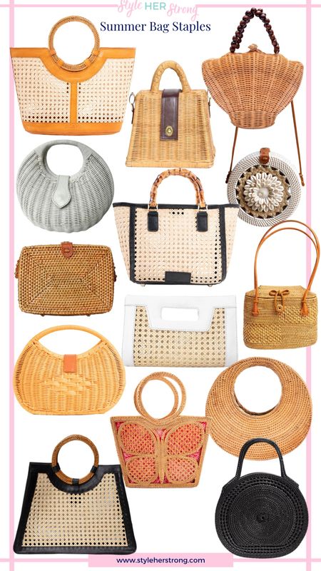 Rattan bag, cane rattan bag, wicker bag, summer bag, clutch, purse 

#LTKTravel #LTKSeasonal #LTKItBag