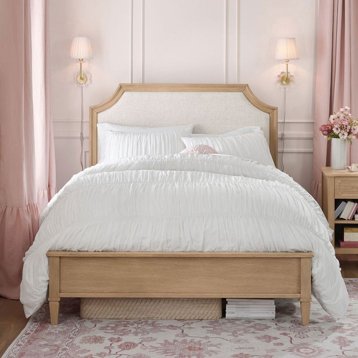 Auburn Wood & Upholstered Classic Bed | Pottery Barn Teen