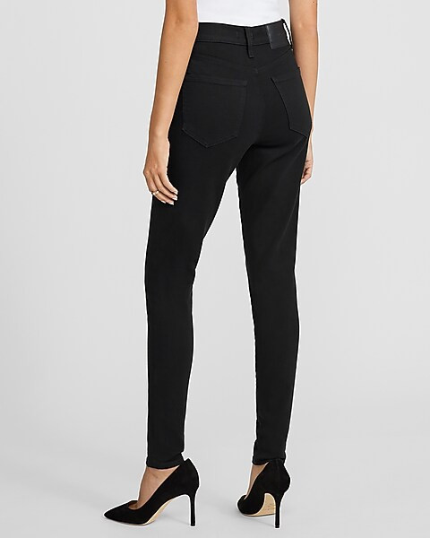 High Waisted Stay Black Skinny Jeans | Express