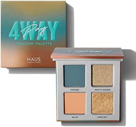 HAUS LABORATORIES By Lady Gaga: FOUR-WAY SHADOW PALETTE | 4-Shade Shadow Quad in 9 Colors, Blenda... | Amazon (US)