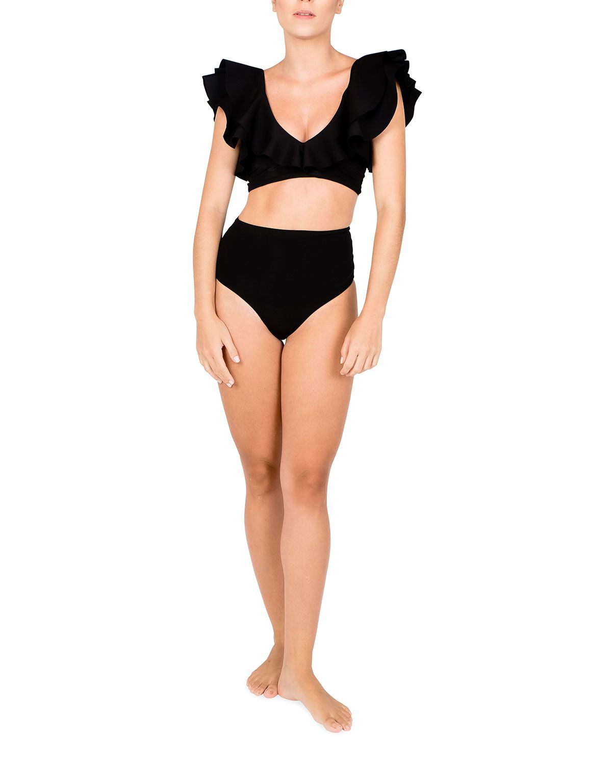 Mila Ruffle Two-Piece Bikini Set | Neiman Marcus