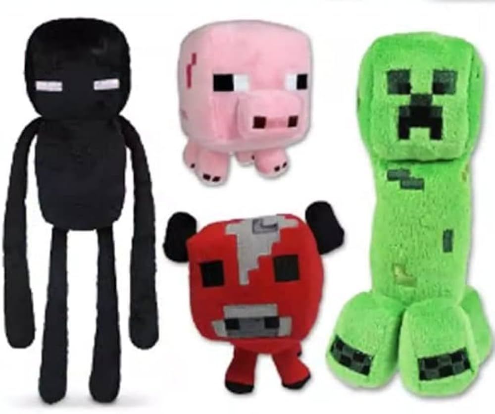 Creeper Plush Toys ，Baby Pig，Baby Mooshroom Plushand Enderman Game Plush Stuffed Toys for GIF | Amazon (US)