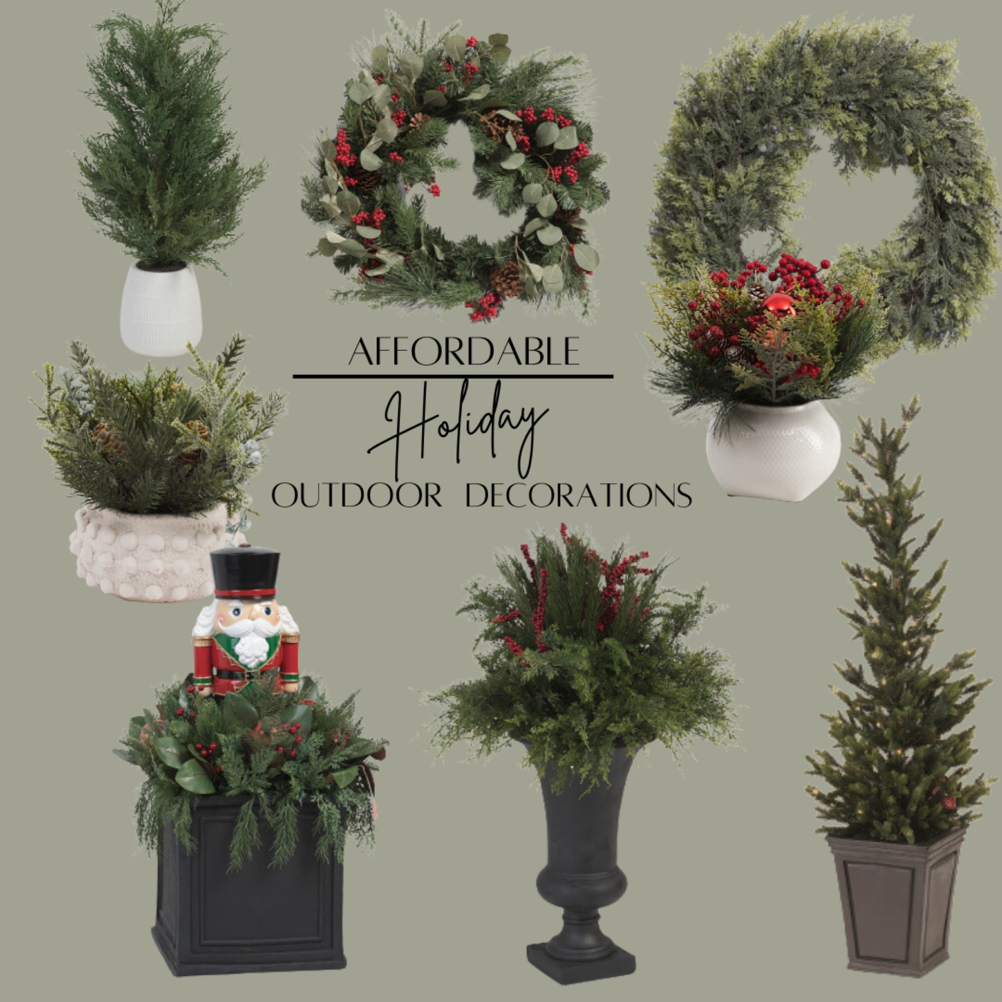 Expensive outdoor faux plants on a budget 🎄🥂 #patio #christmas #porch #fauxplants #tjmaxx #nutcracker #wreath #tjmaxx

#LTKSeasonal #LTKHoliday #LTKHome