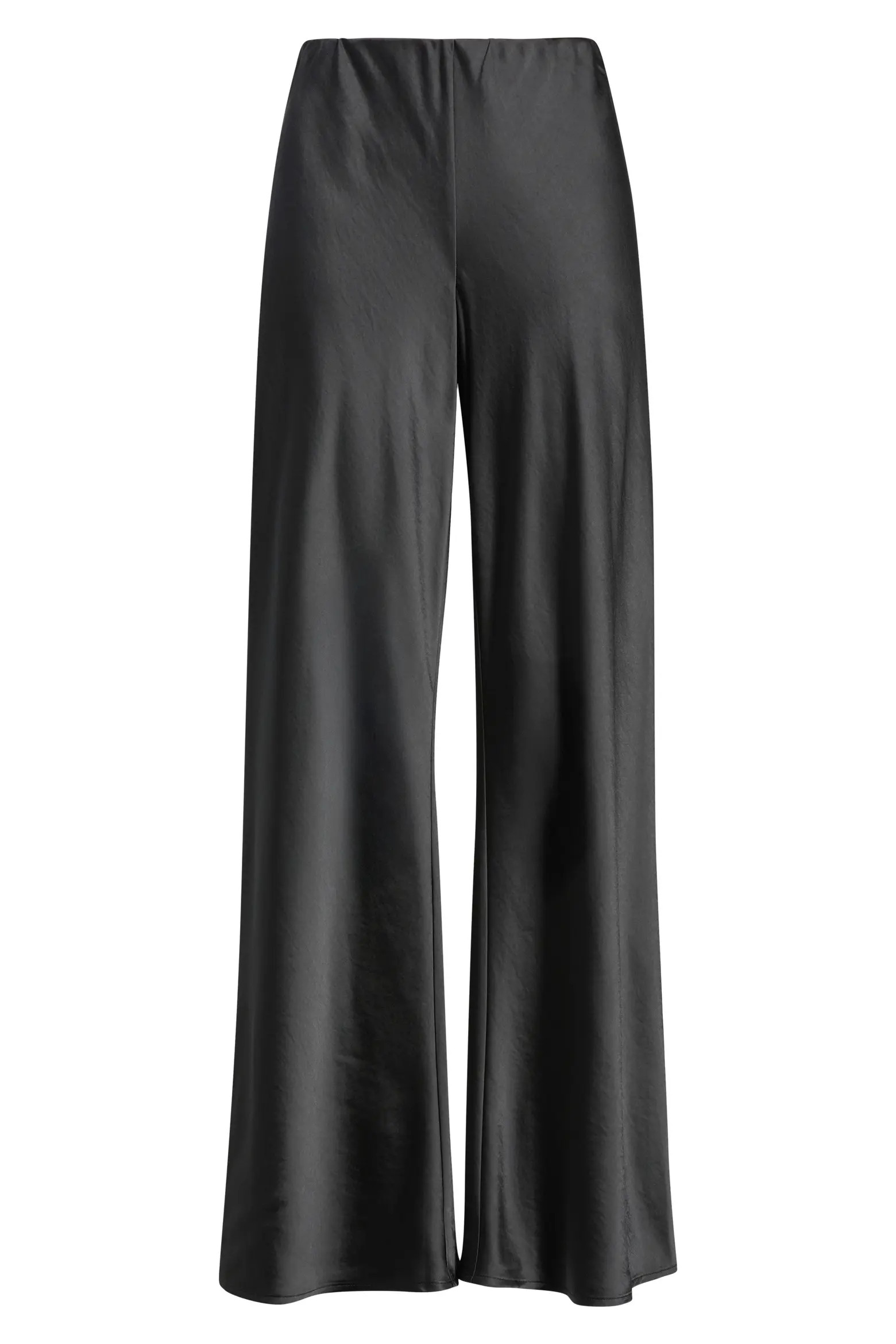 Open Edit Satin Wide Leg Pull On Pants (Women) | Nordstrom | Nordstrom