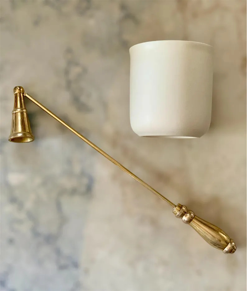 Vintage Brass Candle Snuffer - Etsy | Etsy (US)