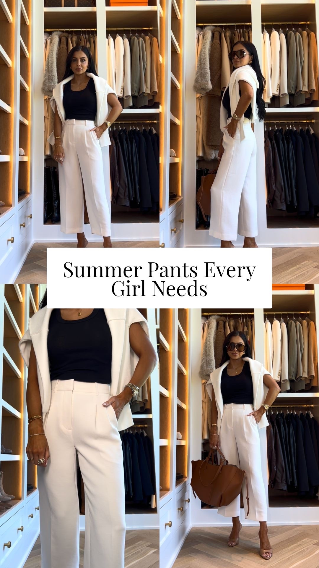 The perfect pants for summer / summer workwear / chic summer outfit 
Aritzia effortless cropped pants wearing a 00
Aritzia black tank wearing an XXS
Amazon bag that looks like Celine

#LTKOver40 #LTKmomlife #LTKWorkwear