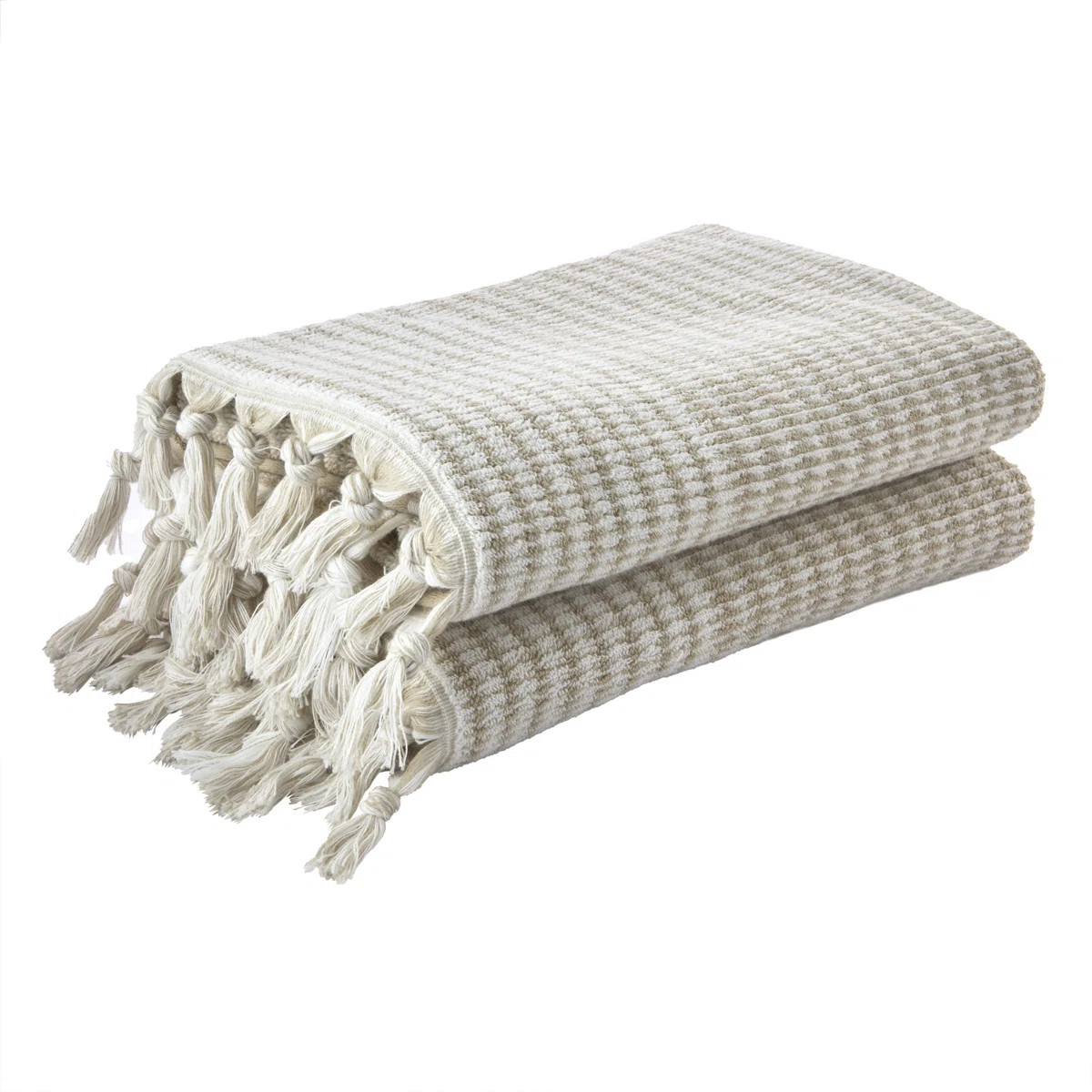 Yehuda Cotton Plush Jacquard Bath Towel | Wayfair North America