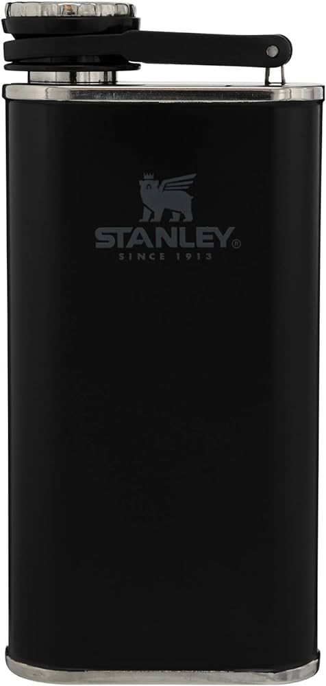 Stanley Classic Flask 8oz with Never-Lose Cap, Wide Mouth Stainless Steel Hip Flask for Easy Fill... | Amazon (US)