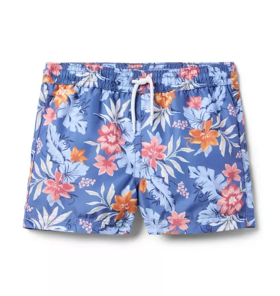 Recycled Tropical Floral Swim Trunk | Janie and Jack