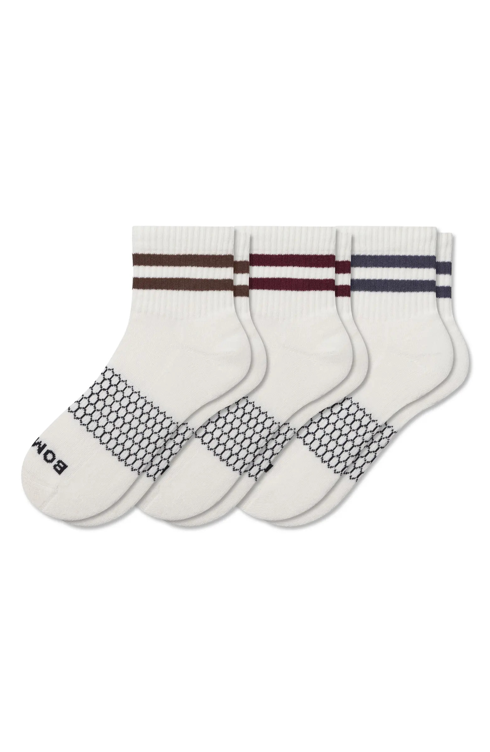 Assorted 3-Pack Stripe Quarter Socks | Nordstrom