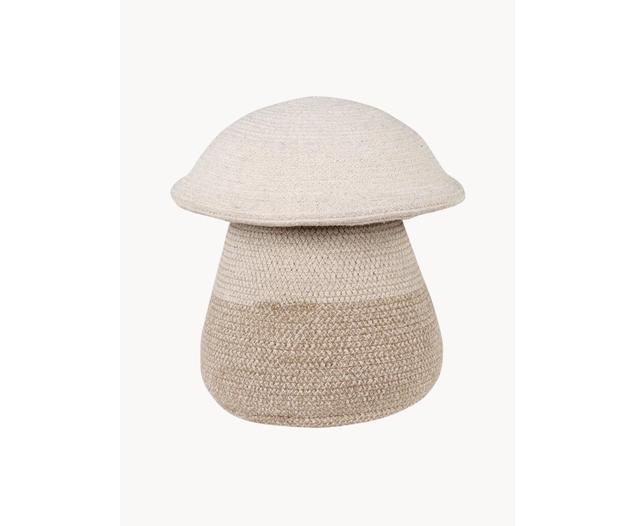 Handmade children's storage basket Mushroom, H 38 cm | Westwing EU