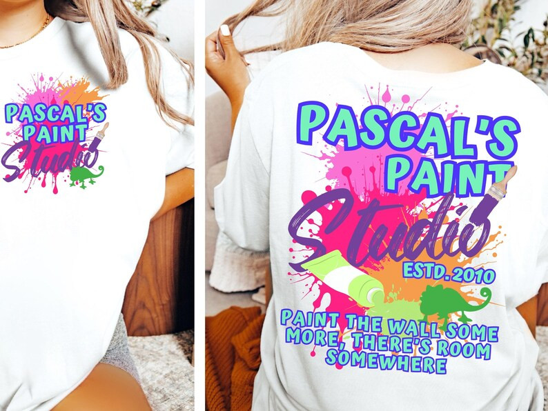 Tangled Comfort Colors T-shirt Pascal's Paint Shop, Tangled, Disney Princess, Disneyland Shirt, D... | Etsy (US)