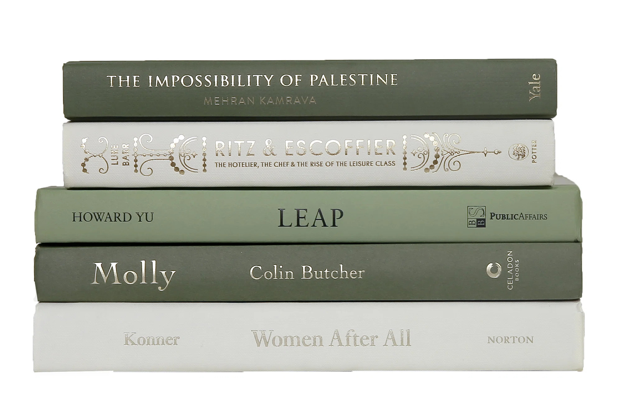 Modern Ivy Cream Book Stack, S/5 | Perigold