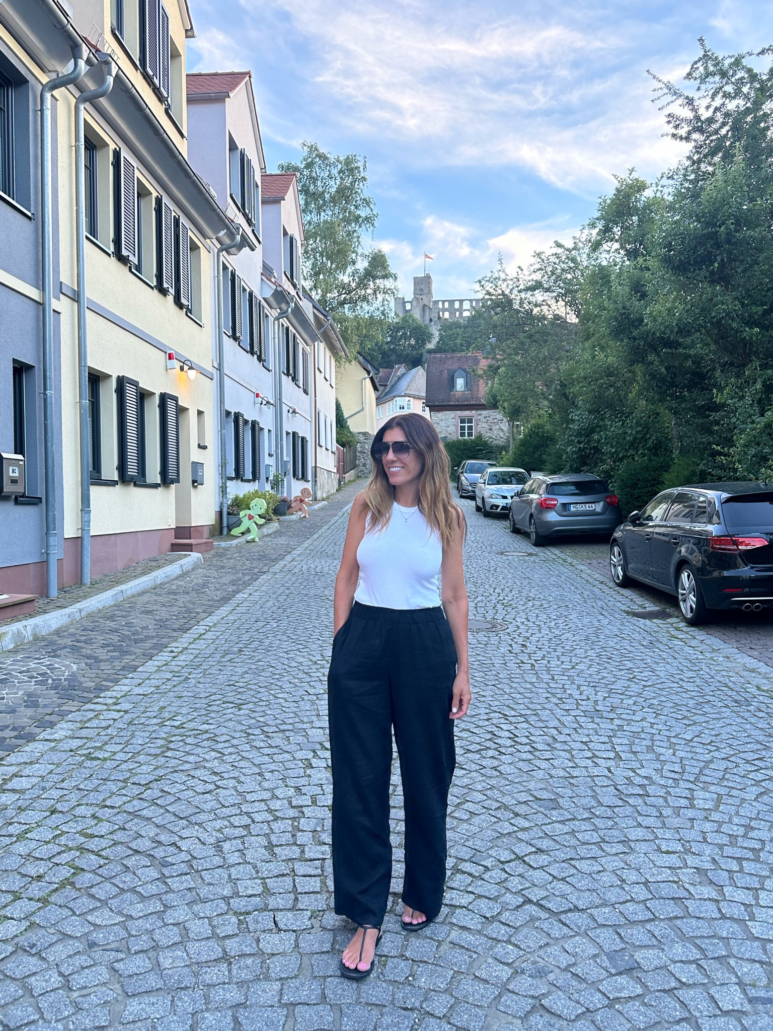 So many favorites on clearance right now! My black linen pants are on sale for less than $40. Tank is $8 and sandals are on sale for less than $12. Wearing a size small in the pants 🖤

#abercrombie #linenpants #vacationoutfit #salealert #sandals #basics #casualstyle #europeoutfit 

#LTKSaleAlert #LTKStyleTip #LTKFindsUnder50