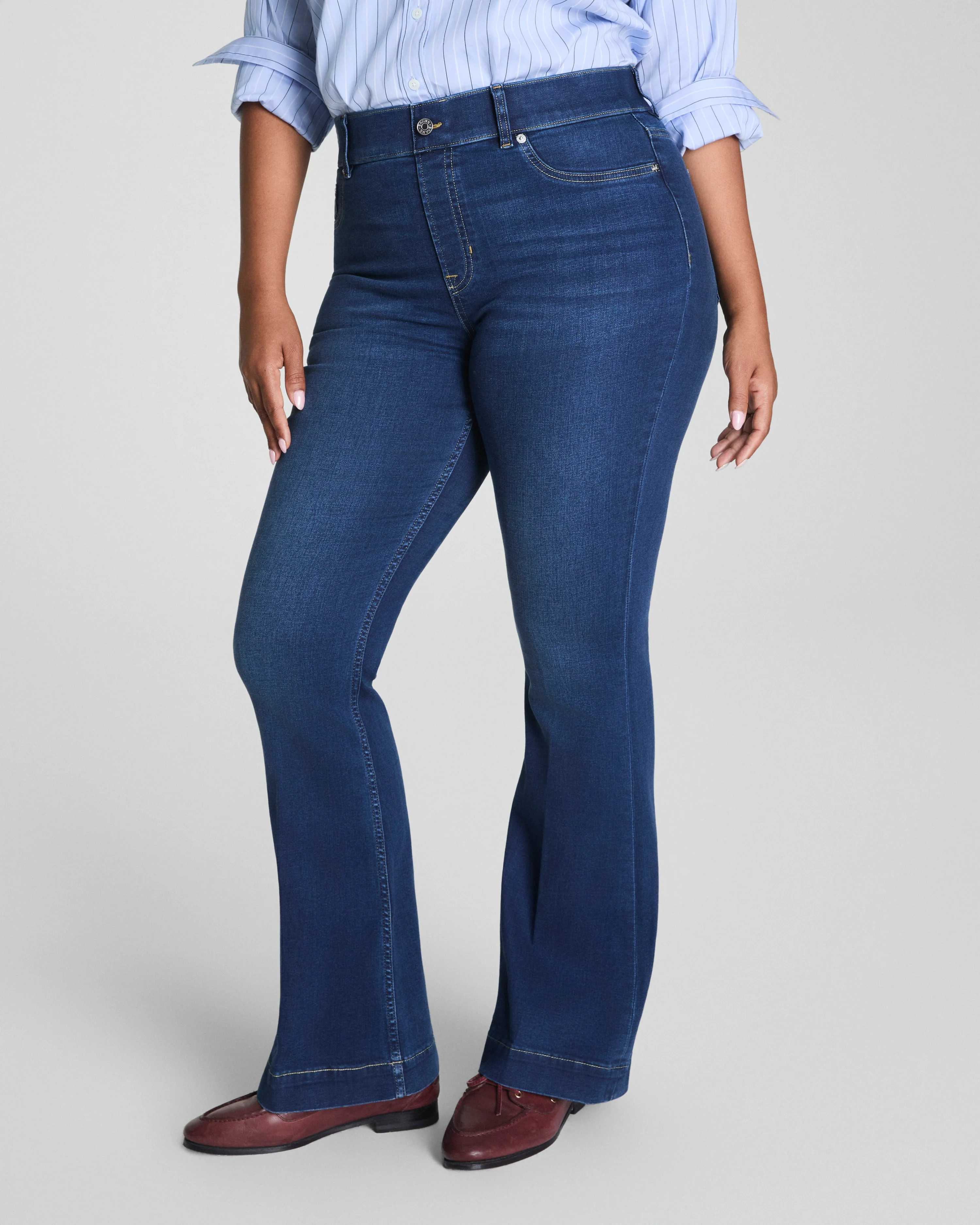 High-Rise Flare Jeans with Tummy Control | SPANX | Spanx