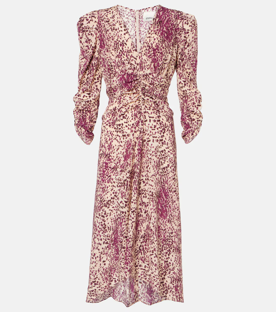 Albini gathered silk-blend midi dress | Mytheresa (US/CA)