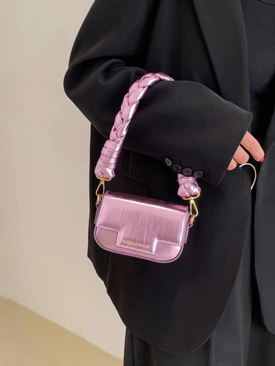 Mini Metallic Letter Graphic Square Bag SKU: sg2211064430137733(1 Reviews)$17.00Make 4 payments o... | SHEIN