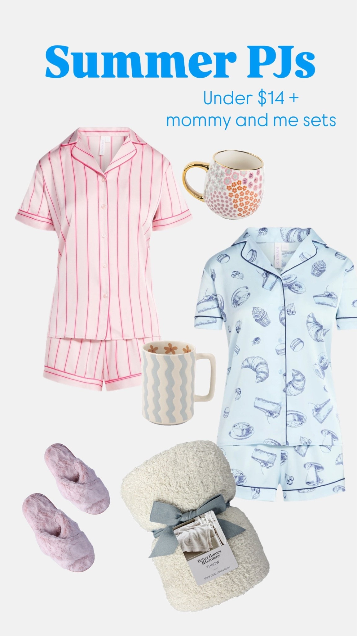 Summer pajama sets under $14 + mommy & me pajamas