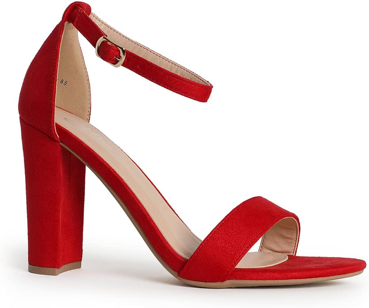 J. Adams Shirley Heels for Women - Ankle Strap High Heel Dressy Sandals | Amazon (US)