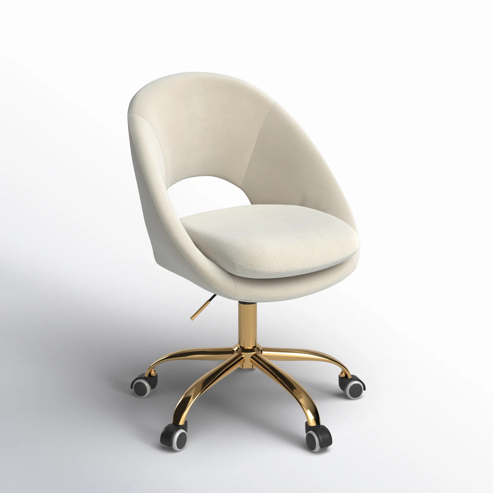Louise Velvet Modern Task Chair with Ergonomic Design | Wayfair North America