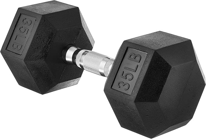 Amazon Basics Rubber Hex Dumbbell Hand Weight | Amazon (US)