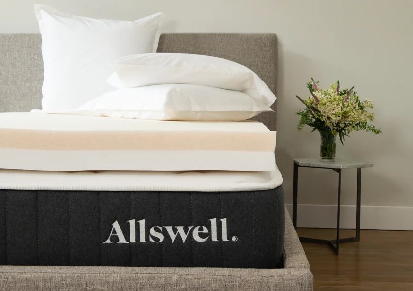 Allswell 4" Memory Foam Mattress Topper Infused with Copper Gel, Queen - Walmart.com | Walmart (US)