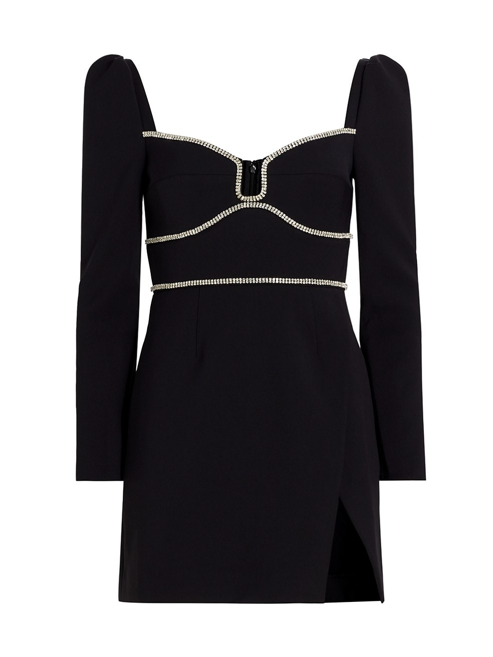 Long-Sleeve Crystal Minidress | Saks Fifth Avenue