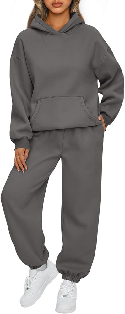 AUTOMET Womens 2 Piece Outfits Sweatsuit Sets, Oversized | Amazon (US)