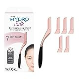 Schick Hydro Silk Dermaplaning Wand for Face with 6 Refill Blades | Dermaplane Peach Fuzz Remover, Eyebrow Razor, Face Razor, Facial Razor, Professional Style Skincare Tool | Amazon (US)