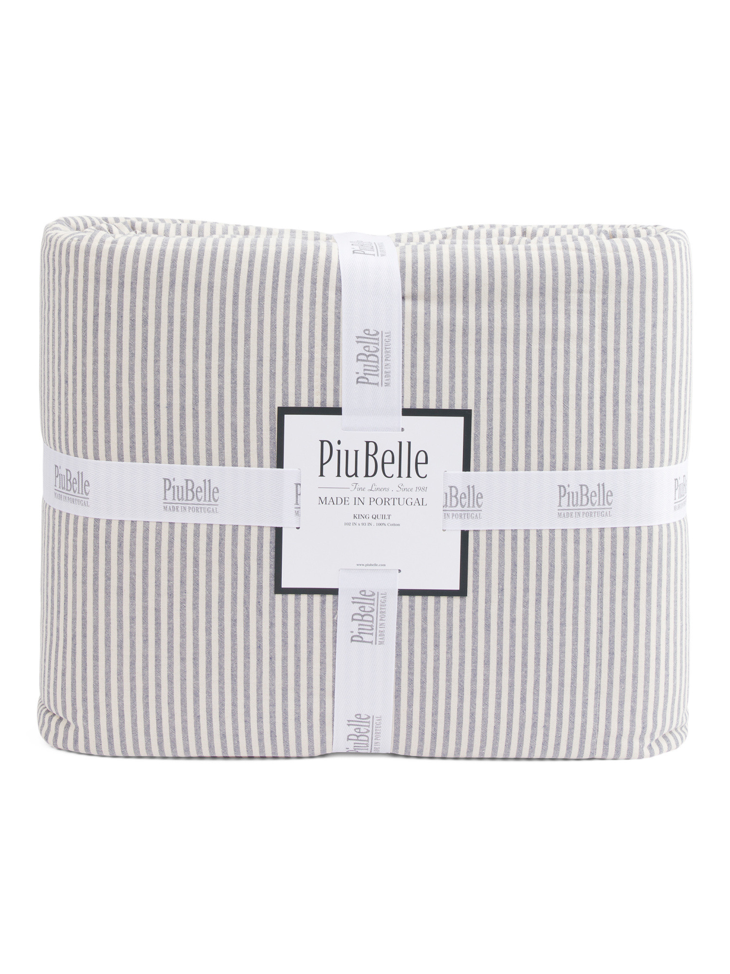 Made In Portugal Striped Quilt | TJ Maxx