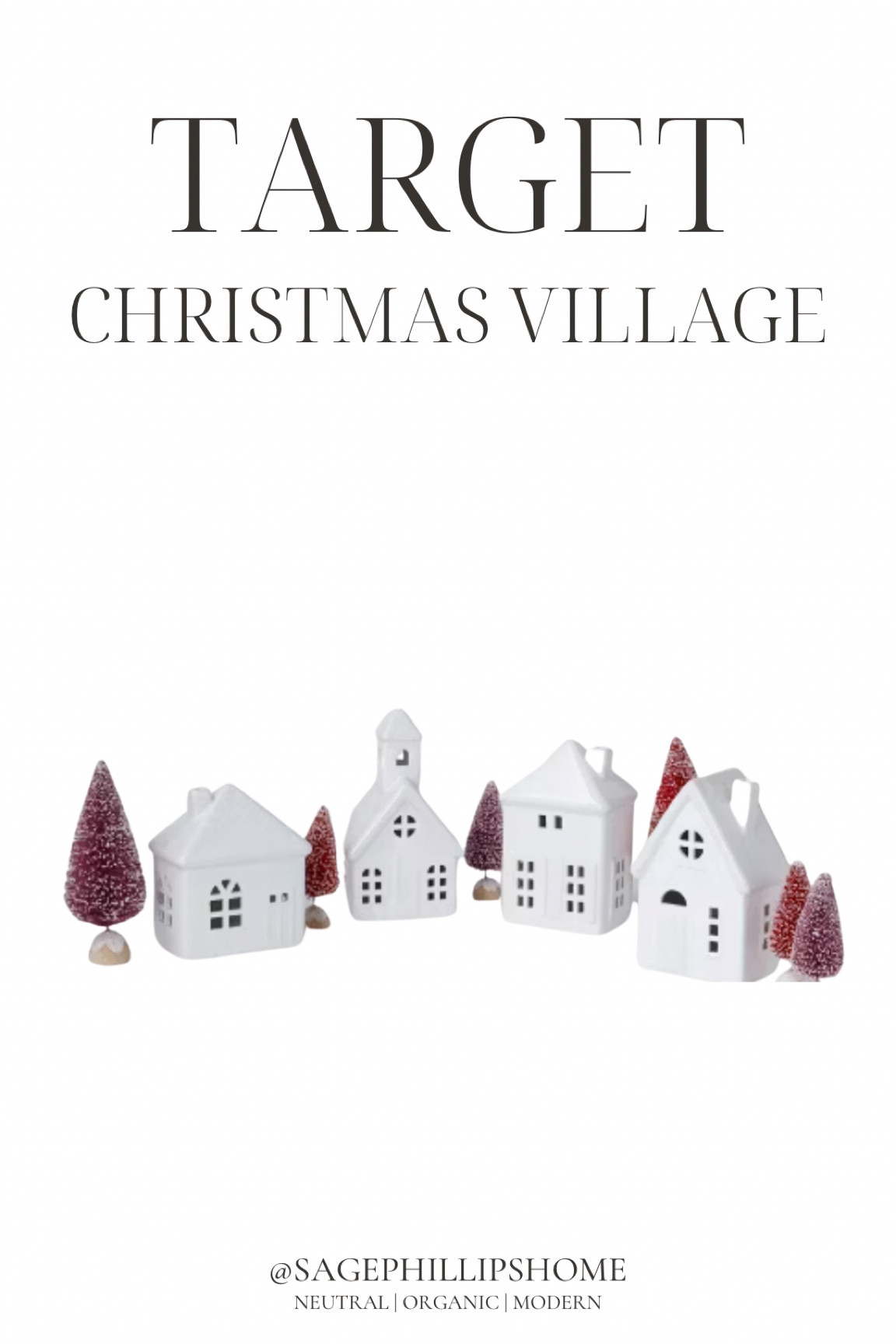 Bringing all the holiday charm with this neutral, modern Christmas village from Target 🎄 These ceramic pieces are perfect for adding that subtle festive touch to any space, and their simple, organic design blends seamlessly with any decor!


#HolidayDecor #TargetFinds #OrganicModernChristmas #CozyHome #ChristmasVillage

#LTKstyletip #LTKcanada #LTKautumn