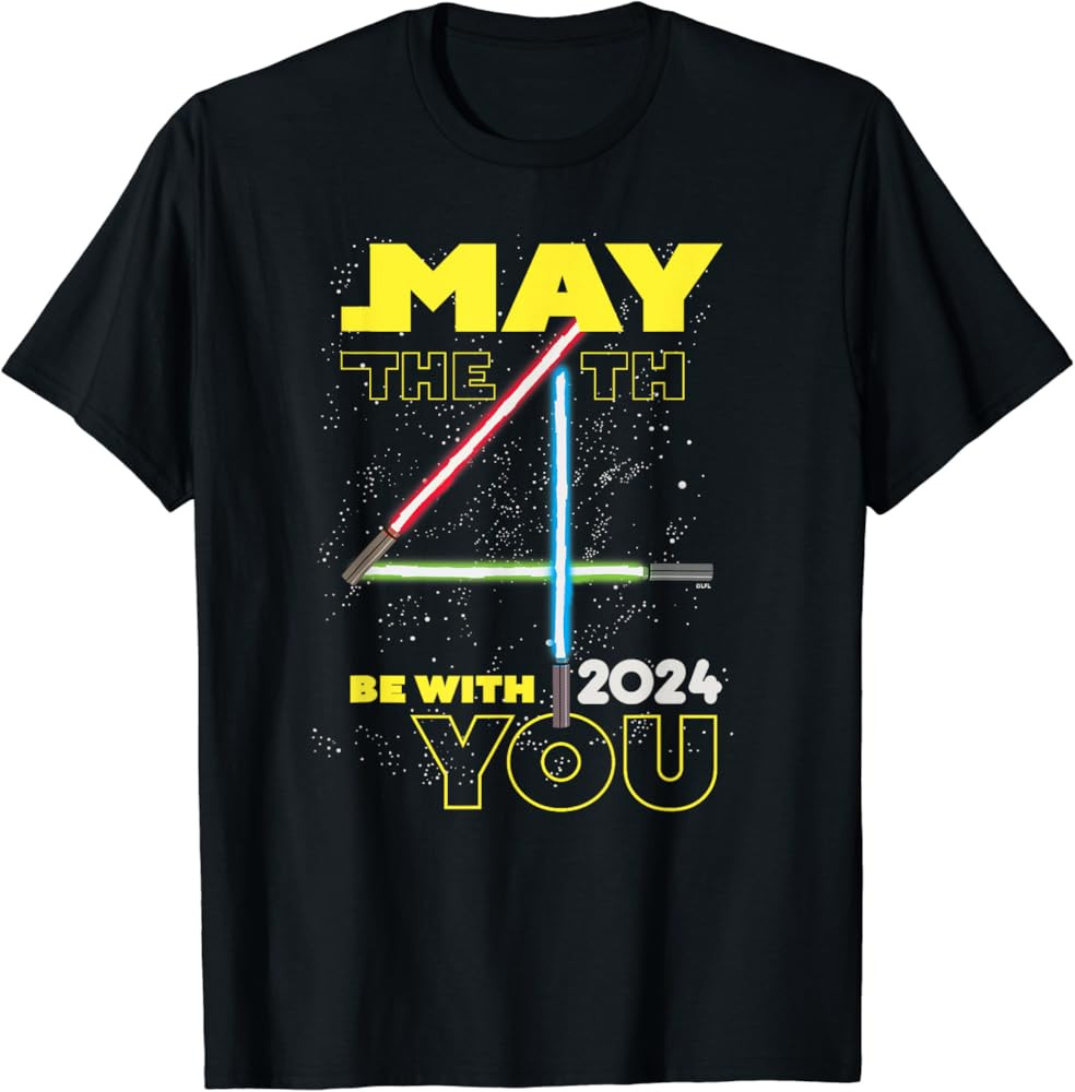 Star Wars May the 4th Be With You 2024 Lightsabers T-Shirt | Amazon (US)