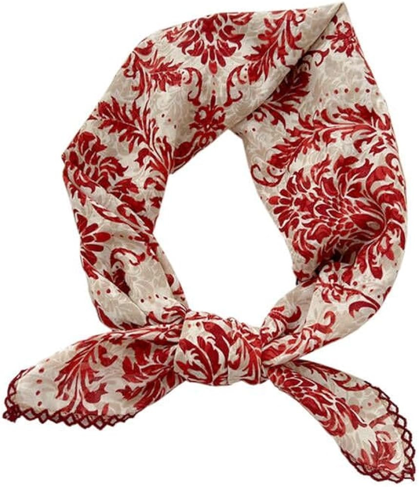 Large Cotton Bandana Headband, Head Wrap, Protective Coverage, Hair Neck Scarf for Women 28 x 28 ... | Amazon (US)