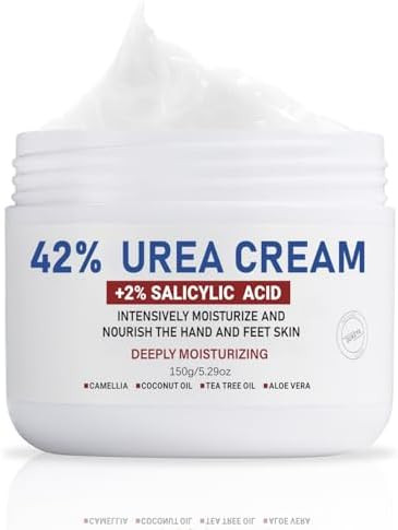 OUKEYA Urea Cream 42% plus Salicylic Acid 2%, Urea Foot Hand Cream for Dry Cracked Feet, Heels, E... | Amazon (UK)
