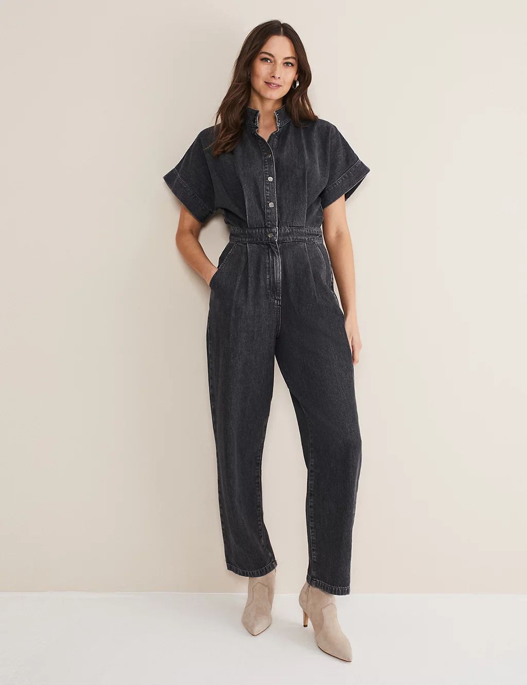 Denim Short Sleeve Jumpsuit | Marks & Spencer (UK)