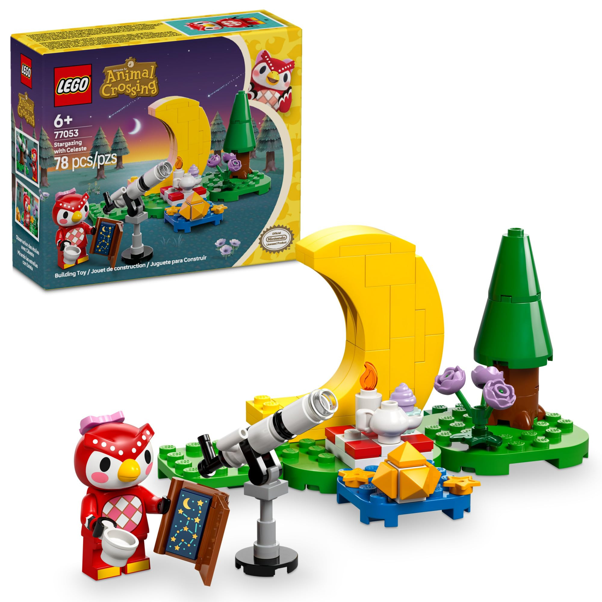 LEGO Animal Crossing Stargazing with Celeste Building Toy - Animal Crossing Toy Figure and Playse... | Amazon (US)