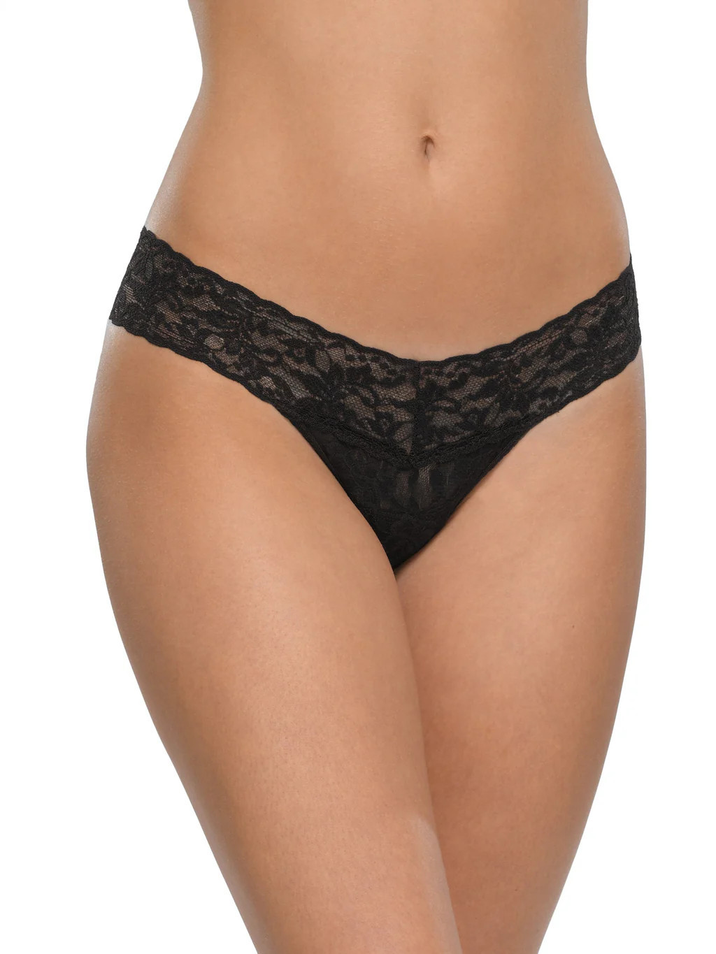 Signature Lace® Low Rise Thong Black | Hanky Panky