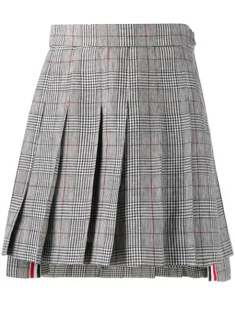 crisp linen pleated miniskirt | Farfetch (US)