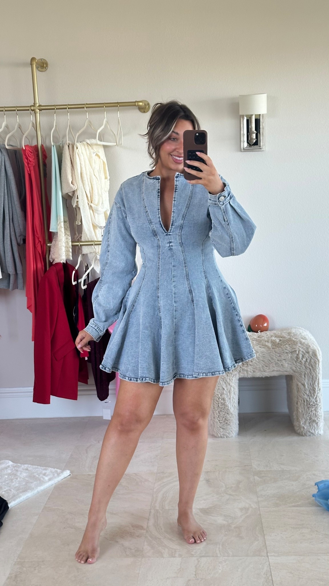 The most comfortable dress I’ve ever worn! I got so many compliments on it. I’m 5’3 for reference and 170 LBS. I’m wearing a size large and it fit like a glove 

#LTKootd #LTKMidsize #LTKgrwm