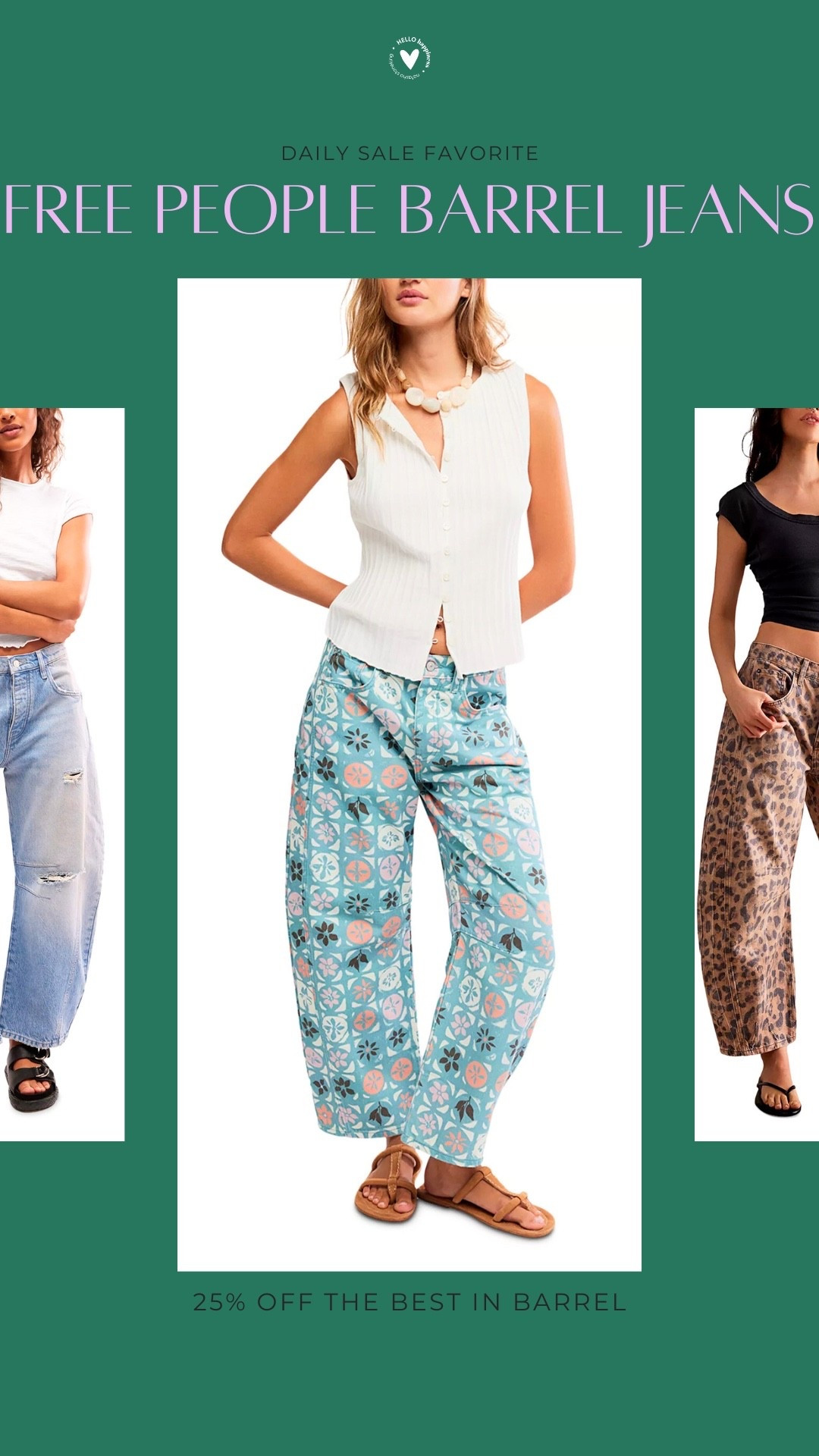 daily sale fav | free people barrel jeans 

#LTKSaleAlert