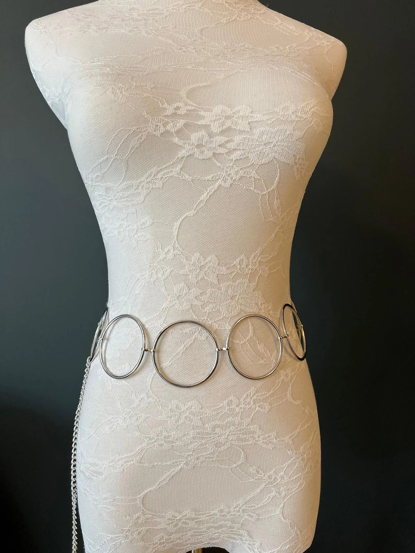 X-long Belt, Ring Belt, Silver Rings Belt, Chain Belt, Fashion Belt, 4cm Rings, 5cm Rings, 6cm Ri... | Etsy (Global)