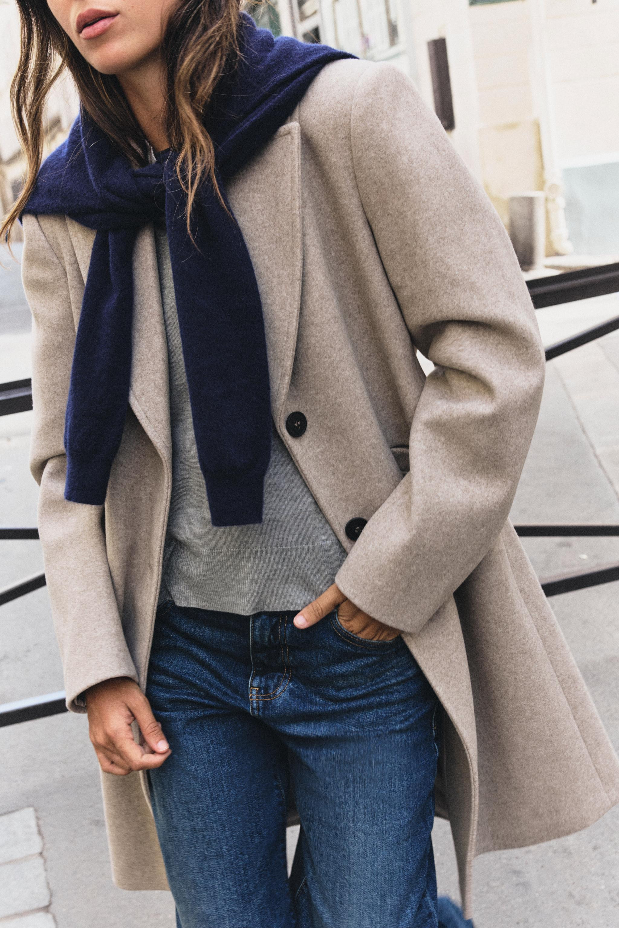 SOFT SHOULDER PADDED COAT | Zara US